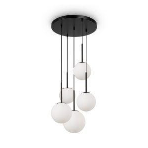 Lampa wisząca czarny matowa-biała BASIC FORM 5xE14x40W Maytoni 852733 Lampa wisząca czarny matowa-biała BASIC FORM 5xE14x40W Maytoni 852733