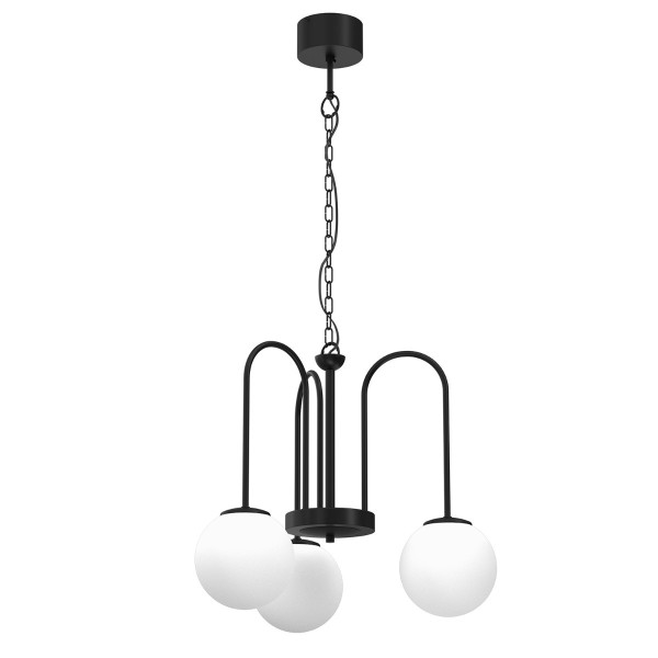 Lampa wisząca czarny matowa-biała Cambridge 3xE14x15W Luminex 847349