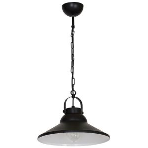 Lampa wisząca czarny matowa-biała Iron 1xE27x15W wym: 62x31x31 cm Luminex 847416 Lampa wisząca czarny matowa-biała Iron 1xE27x15W wym: 62x31x31 cm Luminex 847416