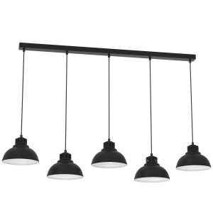 Lampa wisząca czarny matowa-biała Sven 5xE27x15W wym: 110x125x21 cm Luminex 846015 Lampa wisząca czarny matowa-biała Sven 5xE27x15W wym: 110x125x21 cm Luminex 846015