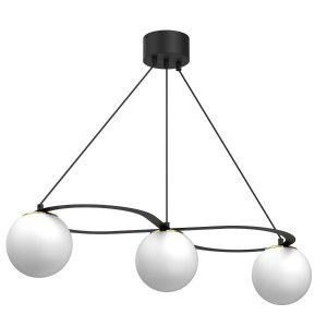 Lampa wisząca czarny matowa-biała-złota Ballo 3xE27x15W Luminex 847330 Lampa wisząca czarny matowa-biała-złota Ballo 3xE27x15W Luminex 847330