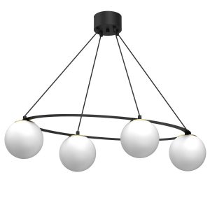 Lampa wisząca czarny matowa-biała-złota Ballo 4xE27x15W Luminex 847514 Lampa wisząca czarny matowa-biała-złota Ballo 4xE27x15W Luminex 847514