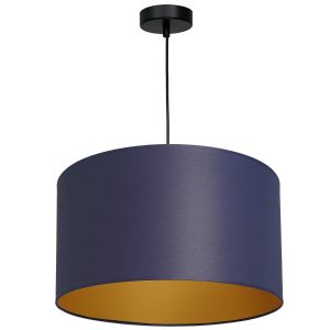 Lampa wisząca czarny matowa-granatowy-złota Arden 1xE27x15W Luminex 846274 Lampa wisząca czarny matowa-granatowy-złota Arden 1xE27x15W Luminex 846274