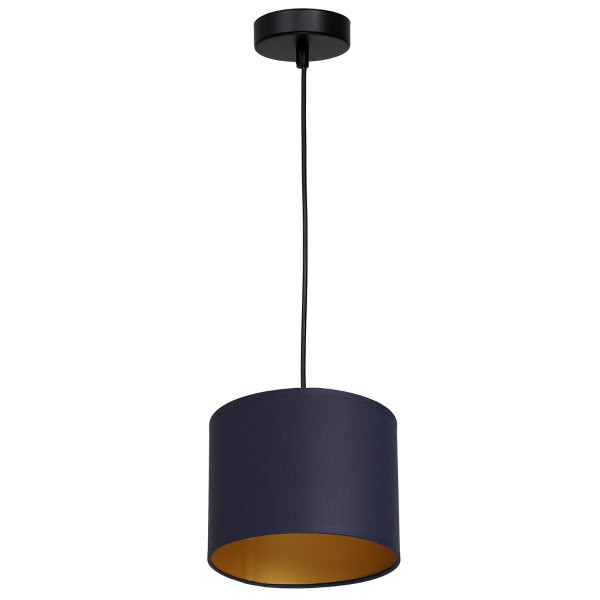 Lampa wisząca czarny matowa-granatowy-złota Arden 1xE27x15W Luminex 845615