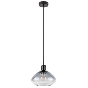 Lampa wisząca czarny matowa-kolor dymny Dvora 1xE27x40W Rabalux 952602 Lampa wisząca czarny matowa-kolor dymny Dvora 1xE27x40W Rabalux 952602