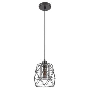 Lampa wisząca czarny matowa-kolor dymny Emrys 1xE27x40W Rabalux 953221 Lampa wisząca czarny matowa-kolor dymny Emrys 1xE27x40W Rabalux 953221