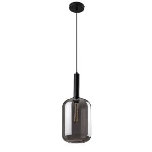 Lampa wisząca czarny matowa-kolor dymny Lissandra 1xE27x40W Rabalux 952563 Lampa wisząca czarny matowa-kolor dymny Lissandra 1xE27x40W Rabalux 952563