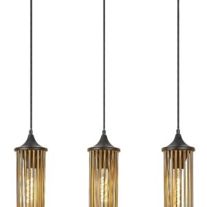 Lampa wisząca czarny matowa-miedź Roxas 3xE27x40W wym: 140x58x12 cm Rabalux 851316 Lampa wisząca czarny matowa-miedź Roxas 3xE27x40W wym: 140x58x12 cm Rabalux 851316