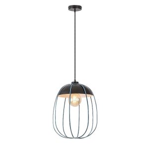 Lampa wisząca czarny matowa-niebieska Svens 1xE27x60W Rabalux 959614 Lampa wisząca czarny matowa-niebieska Svens 1xE27x60W Rabalux 959614