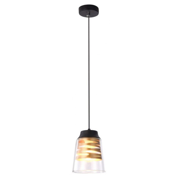 Lampa wisząca czarny matowa-przezroczysta Zenaida 1xE27x40W Rabalux 959153