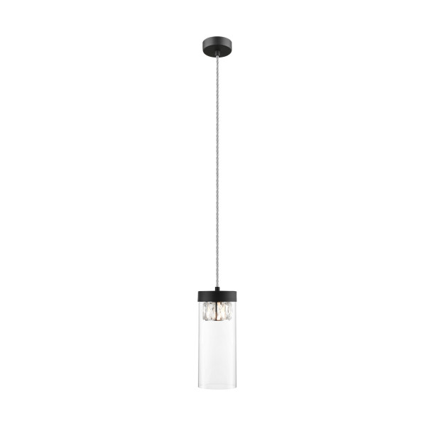 Lampa wisząca czarny matowa-przezroczysty GEM 1xG9x28W Zuma Line 850966