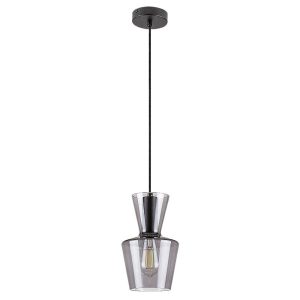 Lampa wisząca czarny matowa-szkło dymne Abra 1xE27x60W Rabalux 952600 Lampa wisząca czarny matowa-szkło dymne Abra 1xE27x60W Rabalux 952600