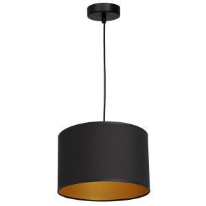 Lampa wisząca czarny matowa-złota Arden 1xE27x15W wym: 110x25x25 cm Luminex 845168 Lampa wisząca czarny matowa-złota Arden 1xE27x15W wym: 110x25x25 cm Luminex 845168