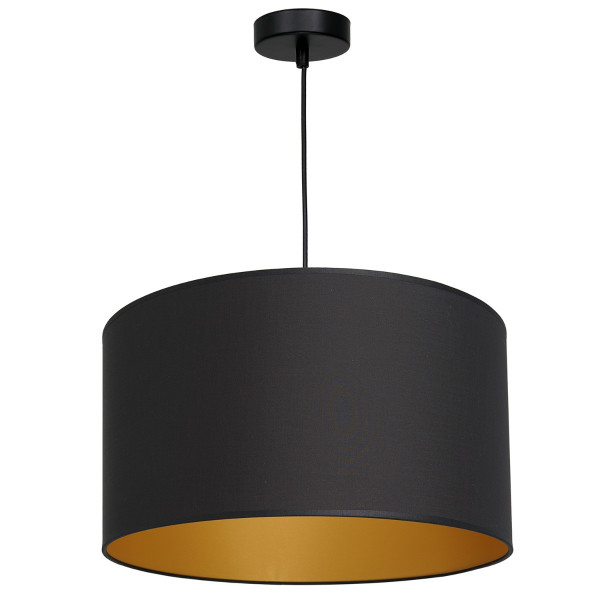 Lampa wisząca czarny matowa-złota Arden 1xE27x15W wym: 120x40x40 cm Luminex 846037