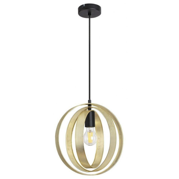 Lampa wisząca czarny matowa-złota Harlow 1xE27x60W Rabalux 959609