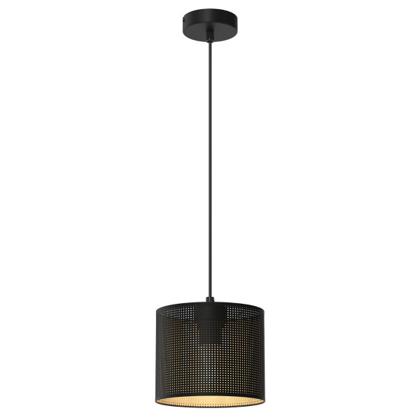 Lampa wisząca czarny matowa-złota Loft shade 1xE27x15W Luminex 845973