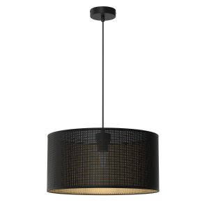 Lampa wisząca czarny matowa-złota Loft shade 1xE27x15W Luminex 845688 Lampa wisząca czarny matowa-złota Loft shade 1xE27x15W Luminex 845688