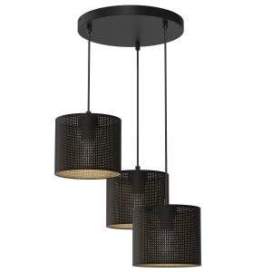 Lampa wisząca czarny matowa-złota Loft shade 3xE27x15W Luminex 845929