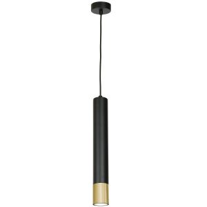 Lampa wisząca czarny matowa-złota Nest 1xGU10x8W wym: 110x8x8 cm Luminex 846460