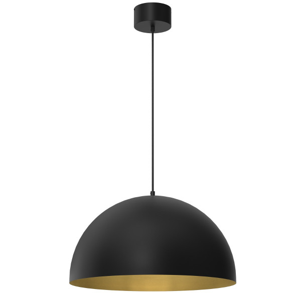 Lampa wisząca czarny matowa-złoty mat Single 1xE27x15W Luminex 846302
