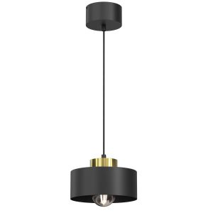 Lampa wisząca czarny matowa-złoty połysk Marti 1xE27x15W Luminex 847469 Lampa wisząca czarny matowa-złoty połysk Marti 1xE27x15W Luminex 847469
