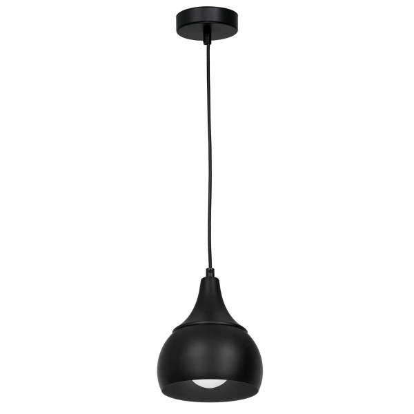 Lampa wisząca czarny matowy Aktan 1xE27x15W wym: 110x15x15 cm Luminex 847517