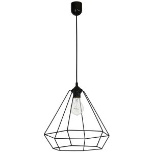 Lampa wisząca czarny matowy Alma 1xE27x15W wym: 90x35x35 cm Luminex 847971 Lampa wisząca czarny matowy Alma 1xE27x15W wym: 90x35x35 cm Luminex 847971