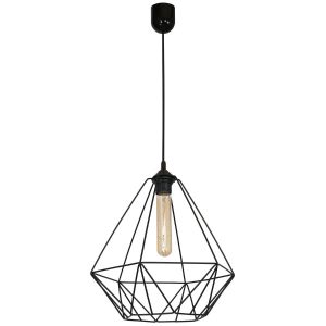 Lampa wisząca czarny matowy Basket NEW 1xE27x15W wym: 90x35x35 cm Luminex 847532 Lampa wisząca czarny matowy Basket NEW 1xE27x15W wym: 90x35x35 cm Luminex 847532