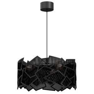 Lampa wisząca czarny matowy Camo 3xE27x15W wym: 110×49,5×49,5 cm Luminex 847430 Lampa wisząca czarny matowy Camo 3xE27x15W wym: 110×49,5×49,5 cm Luminex 847430