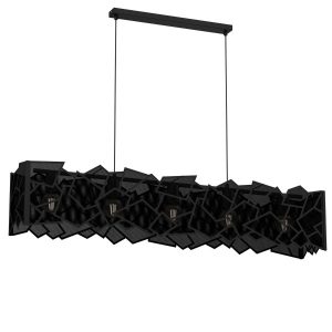 Lampa wisząca czarny matowy Camo 5xE27x15W wym: 110x12x20,5 cm Luminex 847445 Lampa wisząca czarny matowy Camo 5xE27x15W wym: 110x12x20,5 cm Luminex 847445