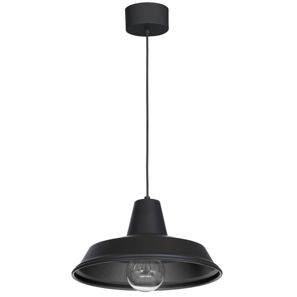 Lampa wisząca czarny matowy Class 1xE27x15W wym: 120x36x36 cm Luminex 847383