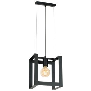 Lampa wisząca czarny matowy Kartel 1xE27x15W wym: 120x24x18 cm Luminex 846467 Lampa wisząca czarny matowy Kartel 1xE27x15W wym: 120x24x18 cm Luminex 846467