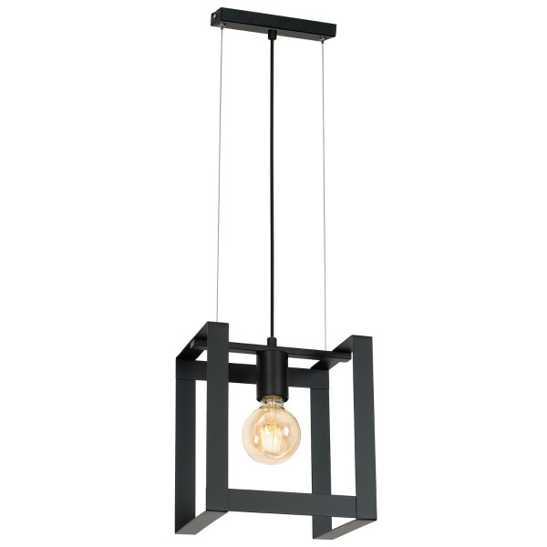 Lampa wisząca czarny matowy Kartel 1xE27x15W wym: 120x24x18 cm Luminex 846467