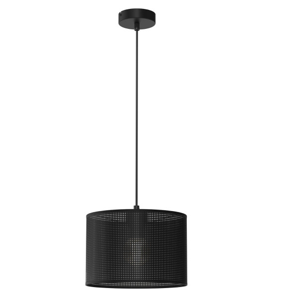 Lampa wisząca czarny matowy Loft shade 1xE27x15W wym: 110x25x25 cm Luminex 846174