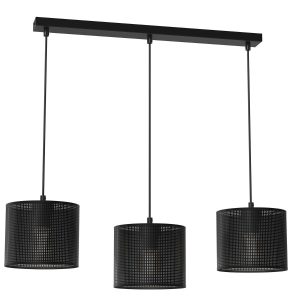Lampa wisząca czarny matowy Loft shade 3xE27x15W wym: 110x75x18 cm Luminex 845253 Lampa wisząca czarny matowy Loft shade 3xE27x15W wym: 110x75x18 cm Luminex 845253