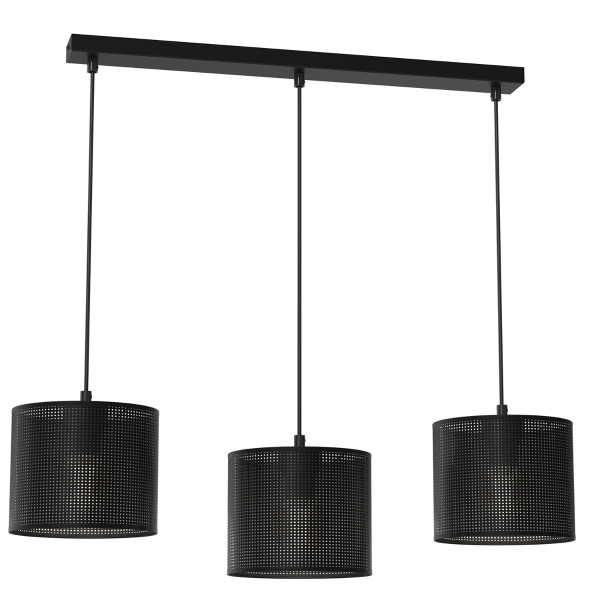 Lampa wisząca czarny matowy Loft shade 3xE27x15W wym: 110x75x18 cm Luminex 845253