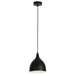 Lampa wisząca czarny matowy Noak classic 1xE27x15W Luminex 846345 Lampa wisząca czarny matowy Noak classic 1xE27x15W Luminex 846345