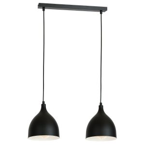 Lampa wisząca czarny matowy Noak classic 2xE27x15W Luminex 845799 Lampa wisząca czarny matowy Noak classic 2xE27x15W Luminex 845799