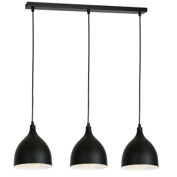 Lampa wisząca czarny matowy Noak classic 3xE27x15W Luminex 846519