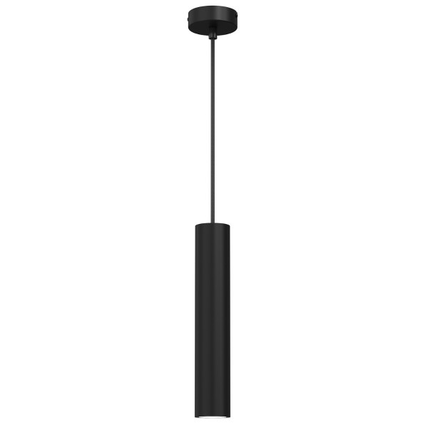 Lampa wisząca czarny matowy Raito 1xGU10x8W wym: 110x8x8 cm Luminex 846248