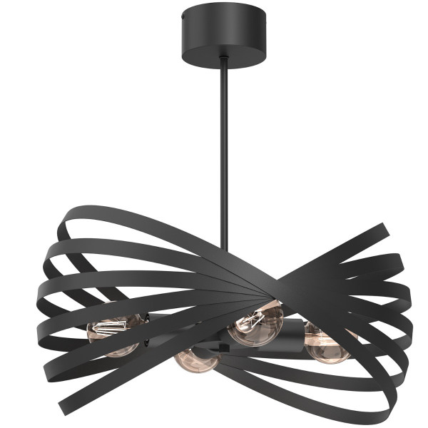 Lampa wisząca czarny matowy Sparkle 4xE27x15W wym: 58x50,5x50,5 cm Luminex 845217