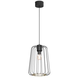 Lampa wisząca czarny matowy Trad 1xE27x15W wym: 135x28x28 cm Luminex 845985 Lampa wisząca czarny matowy Trad 1xE27x15W wym: 135x28x28 cm Luminex 845985