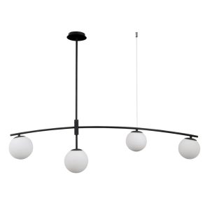 Lampa wisząca czarny satynowany-biała Senai 4xG9x5W Italux 860949 Lampa wisząca czarny satynowany-biała Senai 4xG9x5W Italux 860949