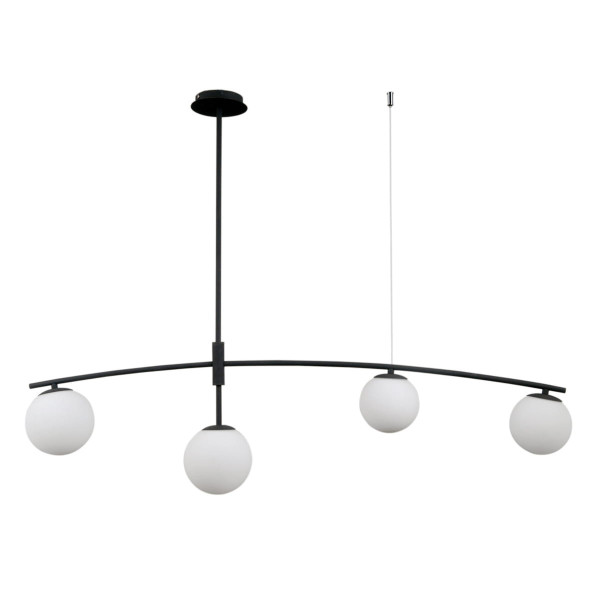 Lampa wisząca czarny satynowany-biała Senai 4xG9x5W Italux 860949