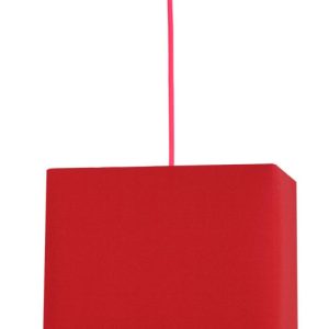 Lampa wisząca czerwona BASIC 1xE27x60W wym: 90x30x30 cm Candellux 924158 Lampa wisząca czerwona BASIC 1xE27x60W wym: 90x30x30 cm Candellux 924158