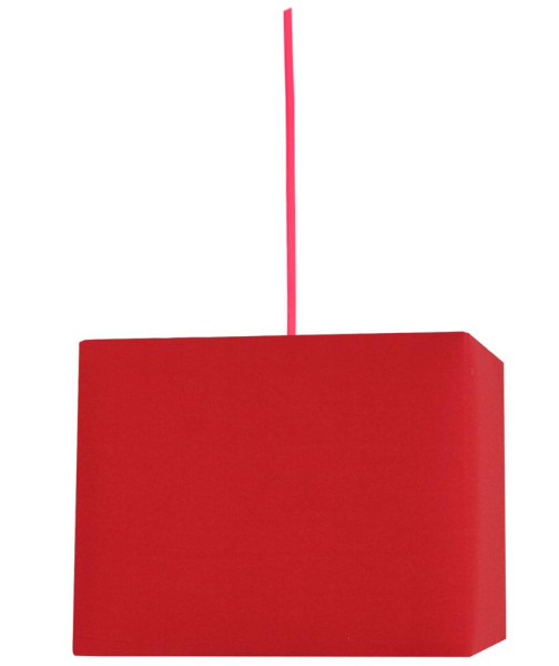 Lampa wisząca czerwona BASIC 1xE27x60W wym: 90x30x30 cm Candellux 924158