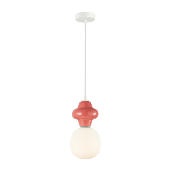 Lampa wisząca czerwona LATERA 1xE14x40W wym: 120x15x15 cm Italux 835755