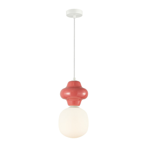 Lampa wisząca czerwona LATERA 1xE14x40W wym: 120x18x18 cm Italux 835702