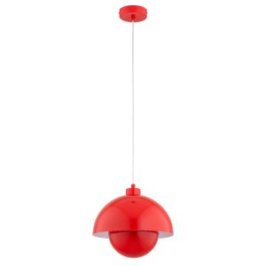 Lampa wisząca czerwono-biała KUGER 1xE27x15W wym: 85x27x27 cm Alfa 842013 Lampa wisząca czerwono-biała KUGER 1xE27x15W wym: 85x27x27 cm Alfa 842013