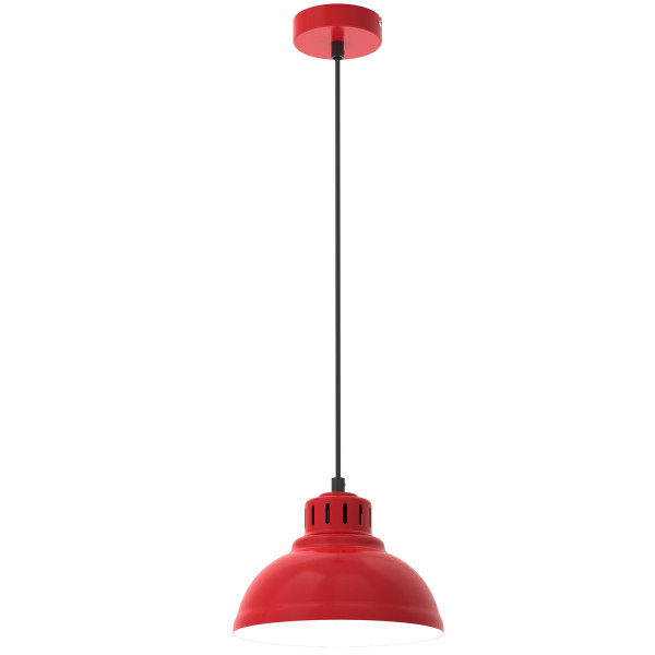 Lampa wisząca czerwony matowa-biała-czarna Sven 1xE27x15W Luminex 846608